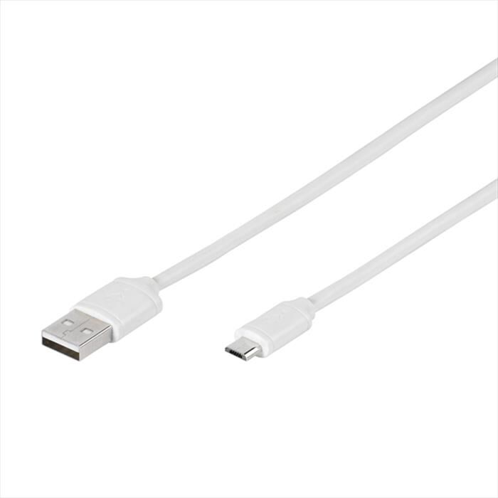 Vivanco Micro Usb 2.0 Usb A-plug To Usb Micro B-plug-bianco