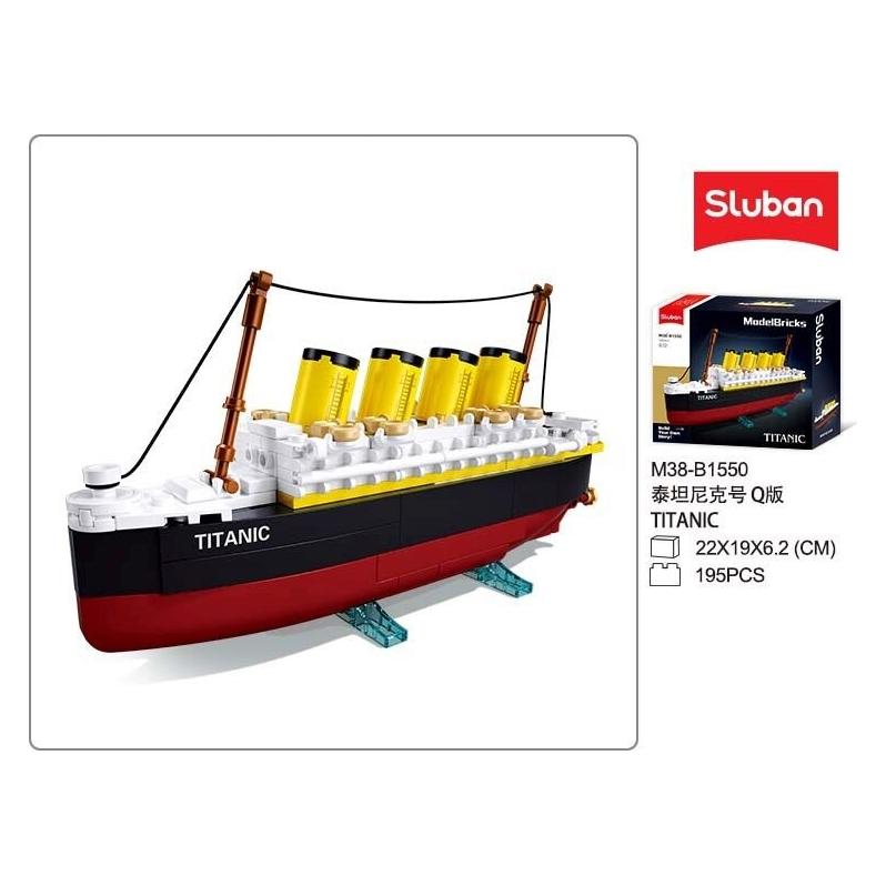 Sluban ModelBricks Mini Titanic 195 St. Klemmbausteine - Bauspielzeug M38-B1550 (M38-B1550)
