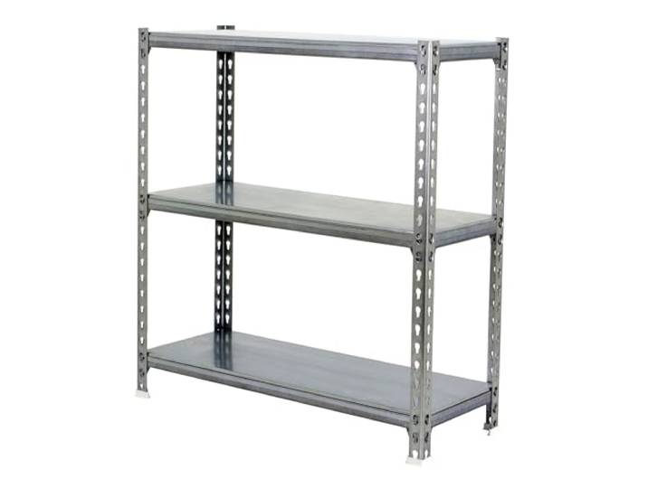 Simon Rack Metallregal 900x1100x500 mm - Simonclick 3 Höhen, Metallablage, Biegepunkt 200 kg, Korrosionsschutzlackierung, Klicksystem-Montage, Verzinkt