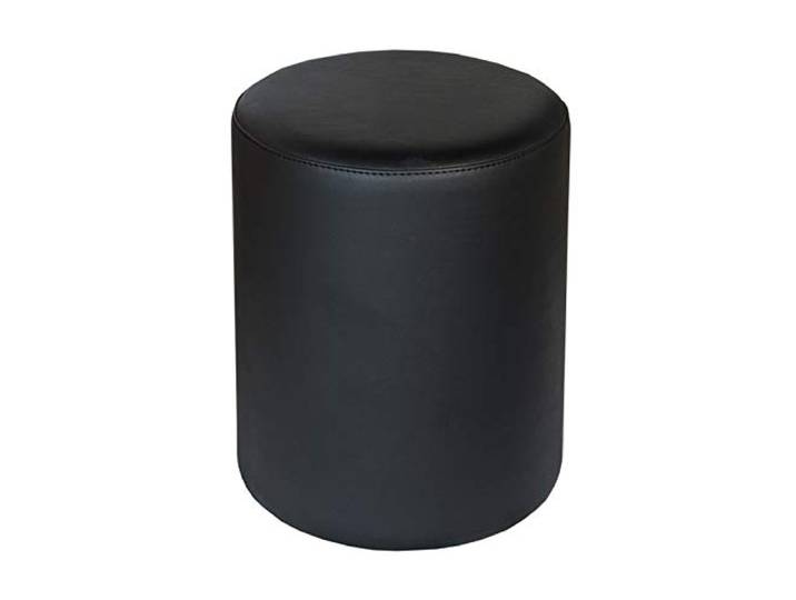 Kaikoon Sitzhocker rund schwarz Messe B1 schwer entflammbar Ø 34 cm x 47 cm