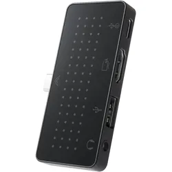 TwelveSouth StayGo mini (USB-C, 4 Ports), Dockingstation + USB Hub, Schwarz