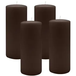 Kopschitz Kerzen 4er Set Adventskranzkerzen Chocolate Schokolade Ø 70 x 180 mm