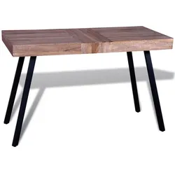 vidaXL Tisch Altholz Teak