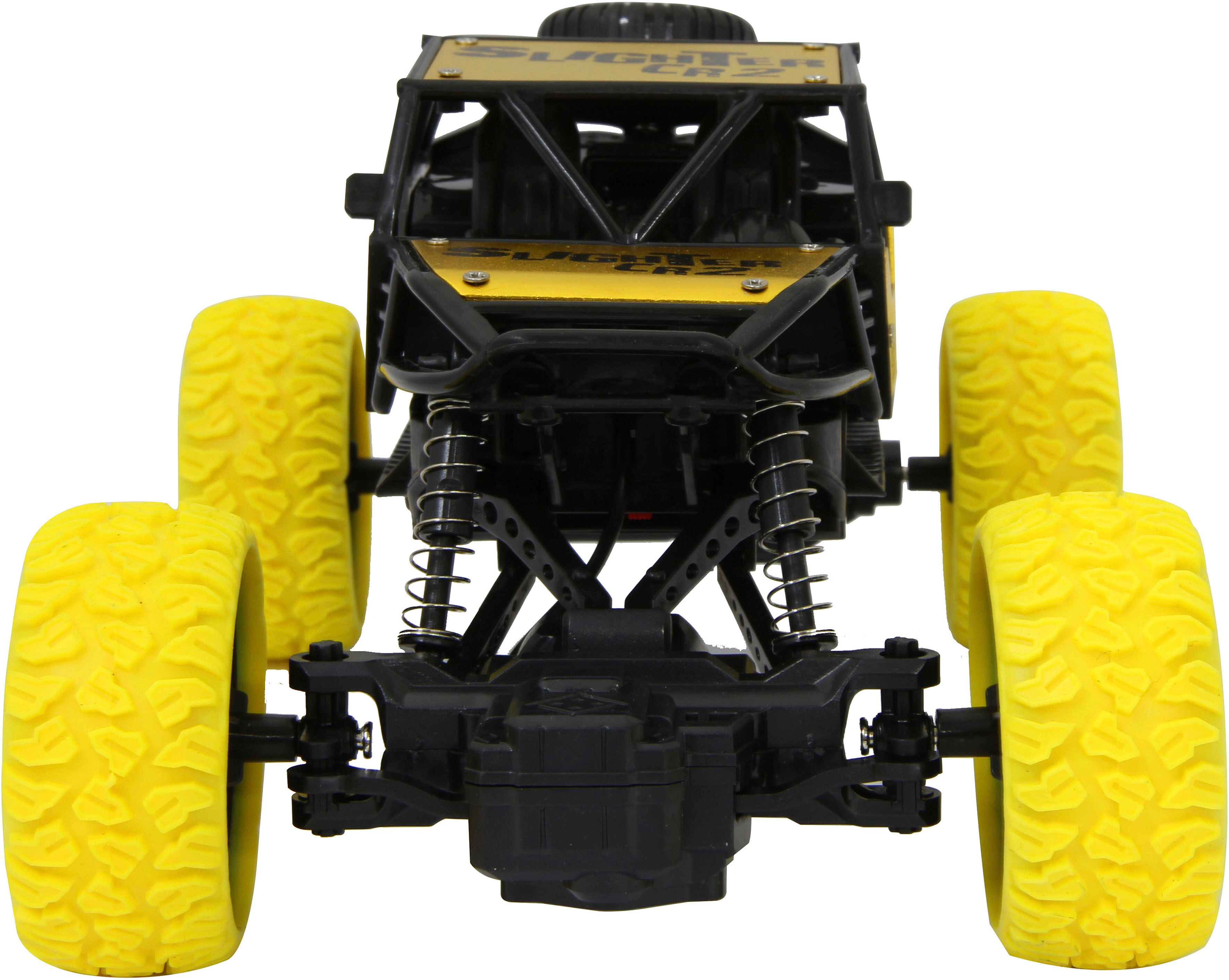RC-Monstertruck JAMARA "Diecast, Slighter CR2 gelb, 2,4GHz", gelb, Fernlenkfahrzeuge, KinderB:14,2cm H:10,5cm T:21cm, Kunststoff, RC-Monstertruck, B:14,2cm H:10,5cm T:21cm