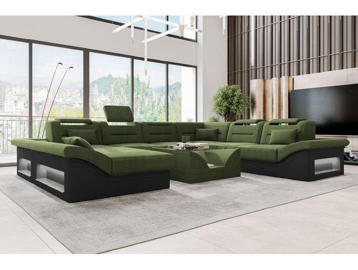 XXL Wohnlandschaft Enzo Stoffsofa