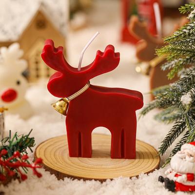 Multisell Products Hub Creative Christmas Reindeer Scented Candle, Festive Atmosphere Decoration Souvenir Gift Creative Christmas Reindeer Scented Candle, Festive Atmosphere Decoration Souvenir Gift