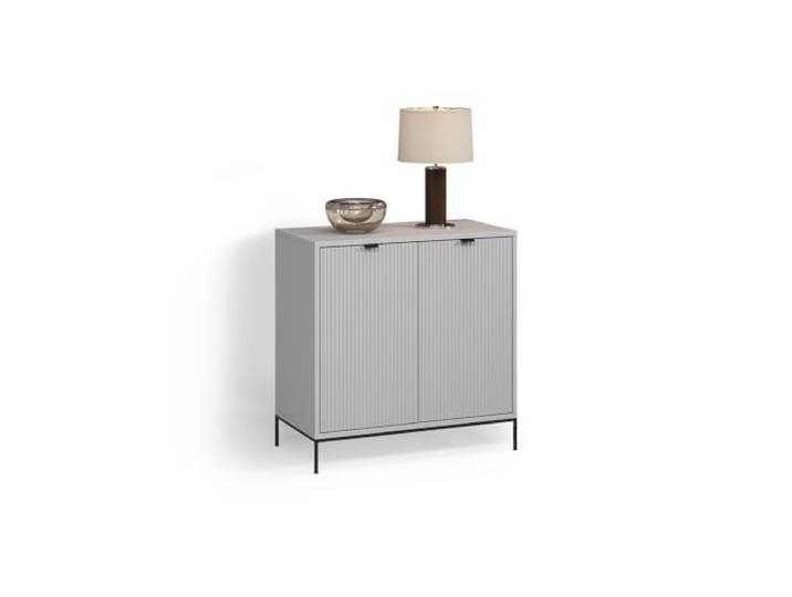 Livinity Kommode Aterno Grau mit 2 Türen