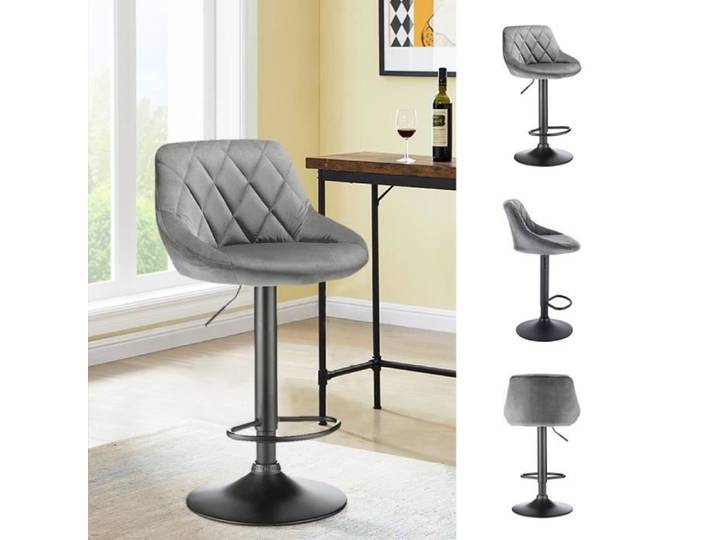 XUANYU Tabouret Bar Industriel 4pcs Chaises Bar Cuisine avec Dossier Siège de 105 cm de Haut Montage Facile Style Industriel