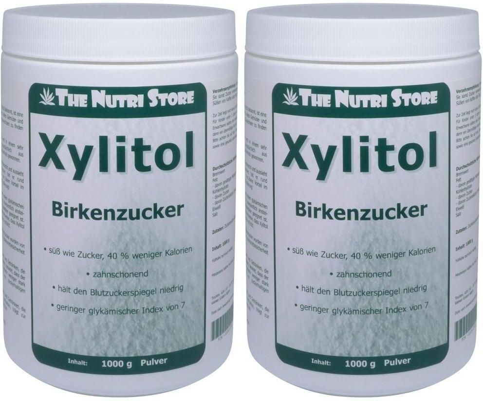 The Nutri Store Xylitol Birkenzucker Pulver 2x 2x1000 g