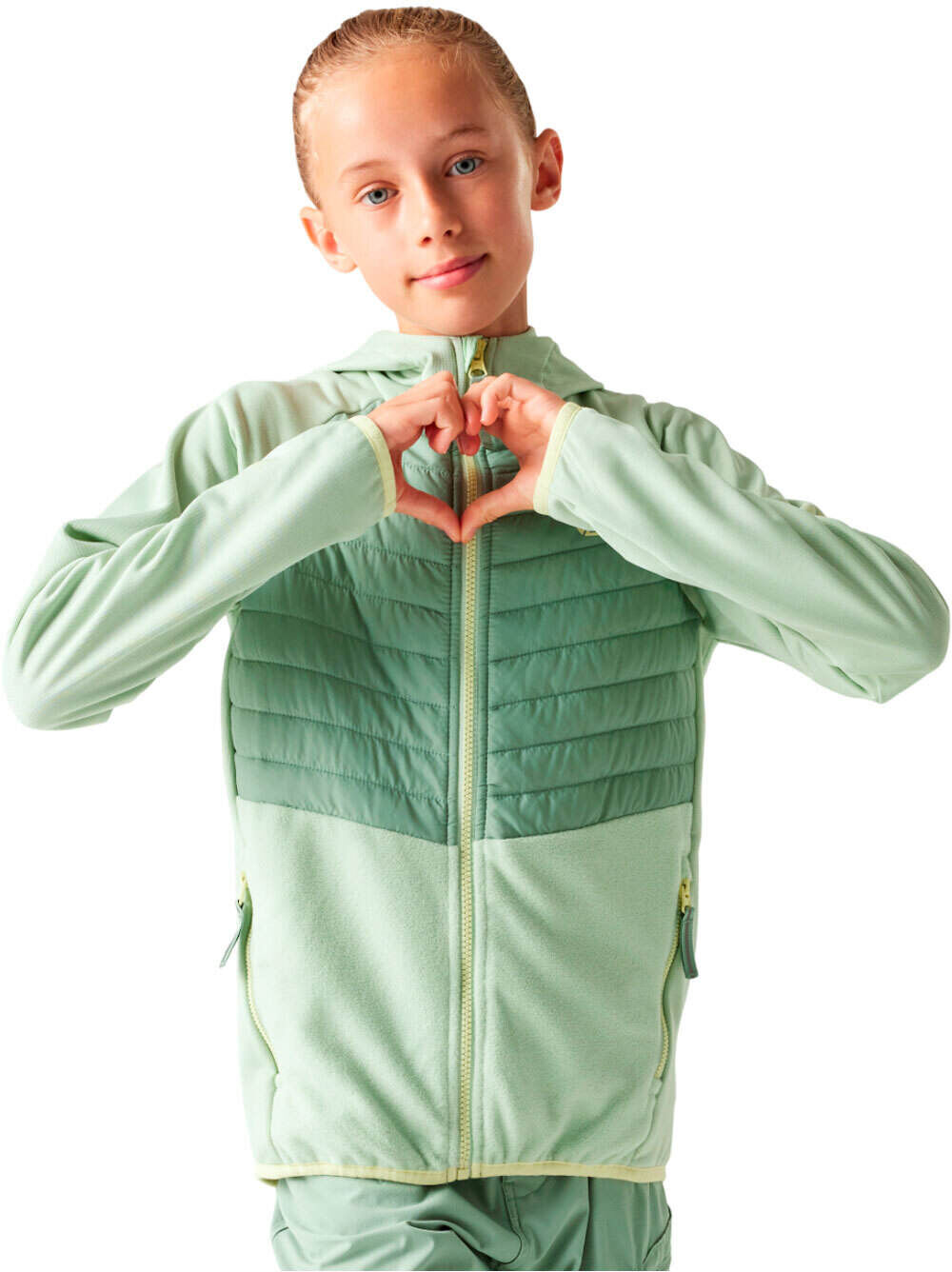 Dare2b switch out hybrid forro polar niño Verde (15-16)