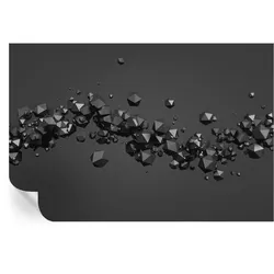 FOTOTAPETE 104x70 cm - Schwarze Klumpen