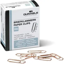 Durable Briefklammer 32mm ku 100St verkupfert