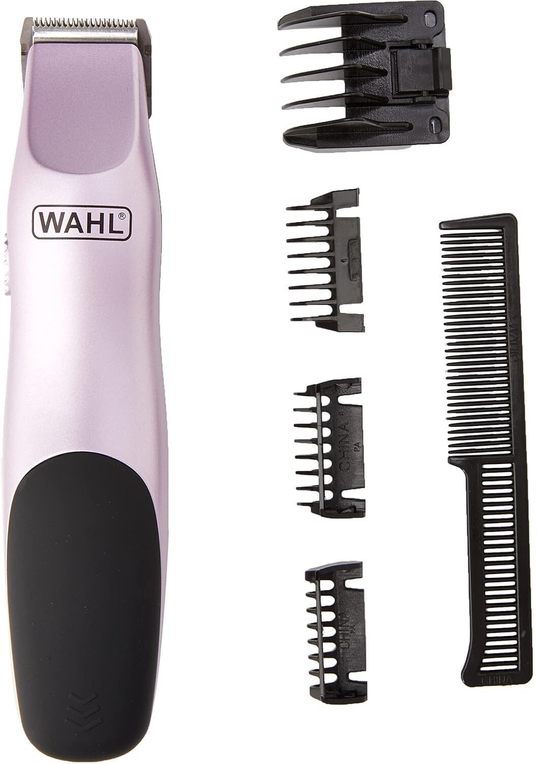 WAHL Women's Trimmer – Battery-Operated Personal Grooming Kit for Bikini Trimming & Styling – Pink