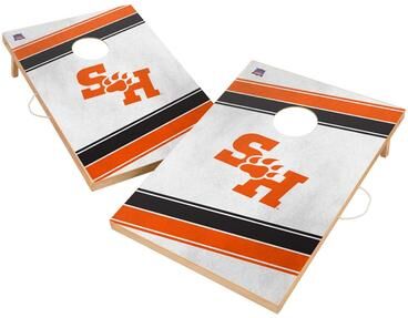 Skip's Garage Sam Houston State Regulation 2x4 Cornhole Set