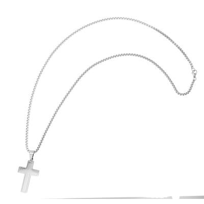 Kette ohne Anhänger ADELIA´S "Halskette mit Anhänger – Kreuz aus Edelstahl", silber, Halsketten, Herren, 61cm, Edelstahl, Perfekt zum Verschenken an besondere Menschen