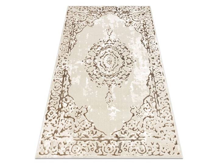 Tapis ALLURE 1961 Ornement cadre - Structurel élégant glamour crème / or - 200x290 cm