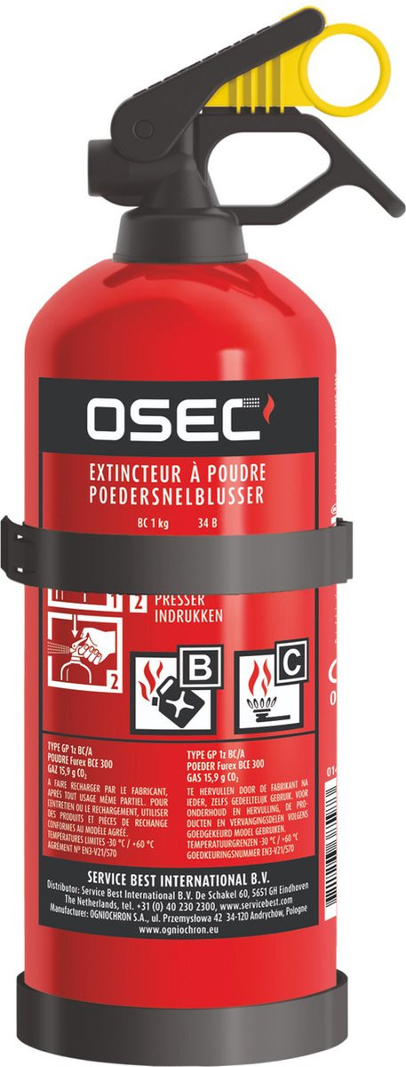 Brandblusser 1 kg Belgische norm 2028