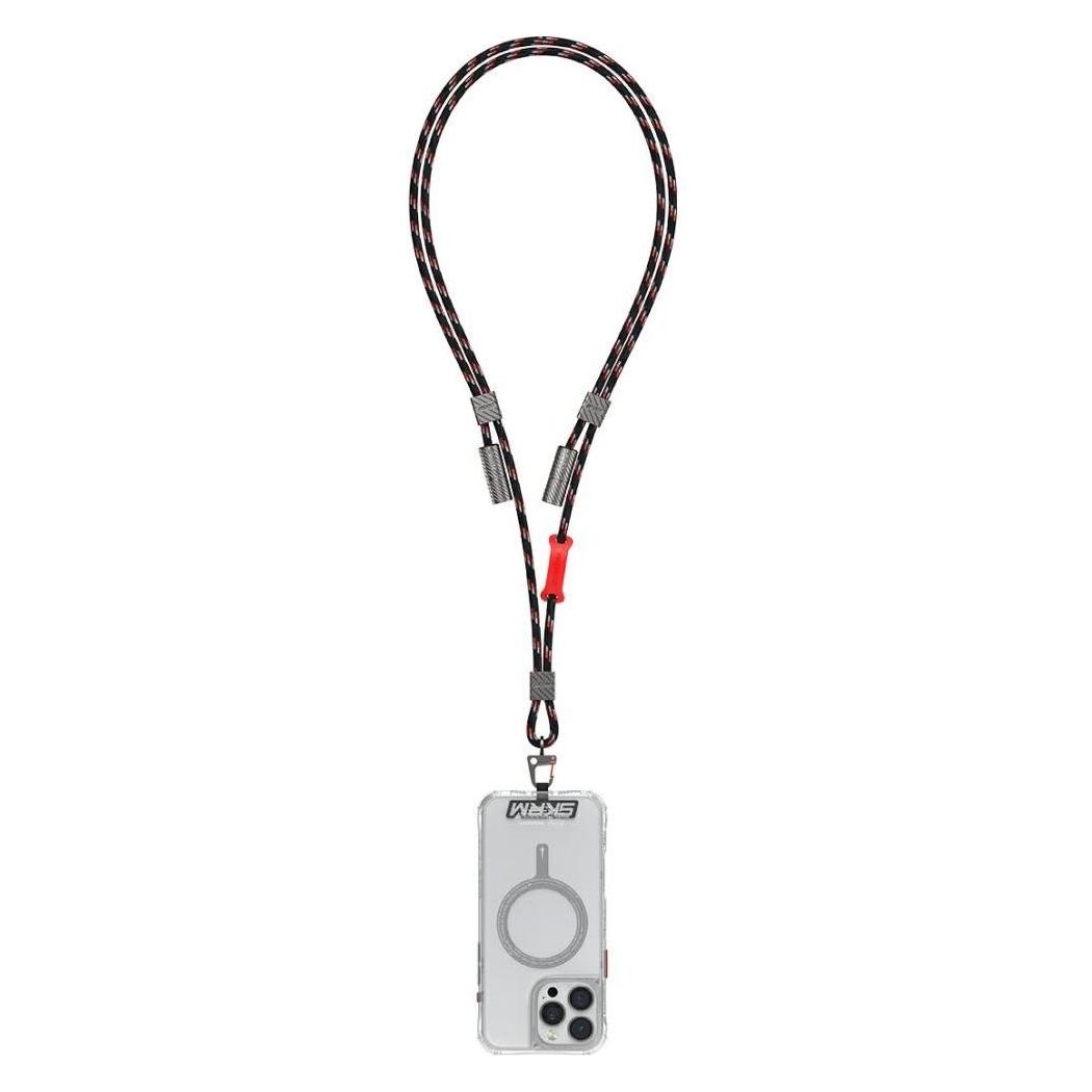 Skinarma Universal phone lanyard cable 2in1 Dyno Ve USB-C/USB-C black (USB 2.0, 240 W) (SK-DYVE-CBLCC-BLK)
