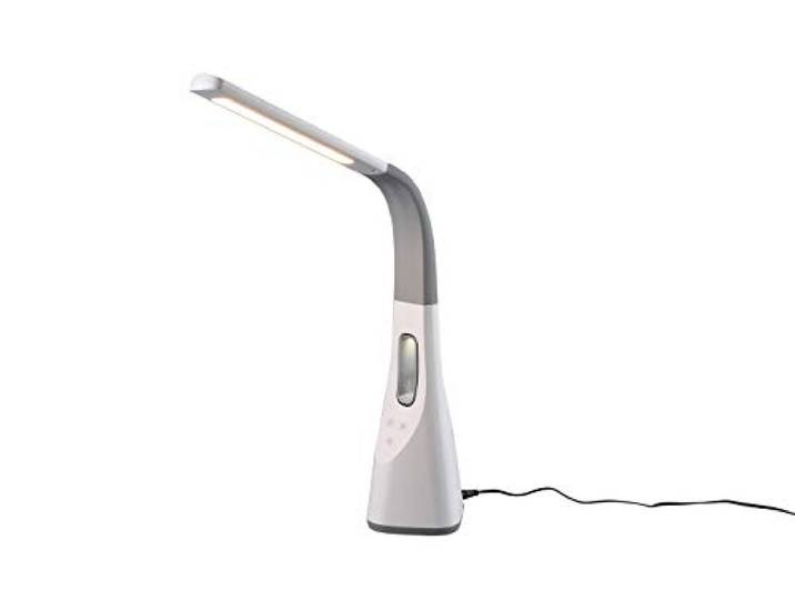 Reality Leuchten LED Tischleuchte Tischventilator Vento R50381101, Kunststoff weiß, inkl. 5 Watt LED, inkl. Ventilator mit drei Stufen