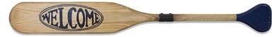 "Wooden Oar Welcome Sign 35.5""L by Melrose in Brown Black"