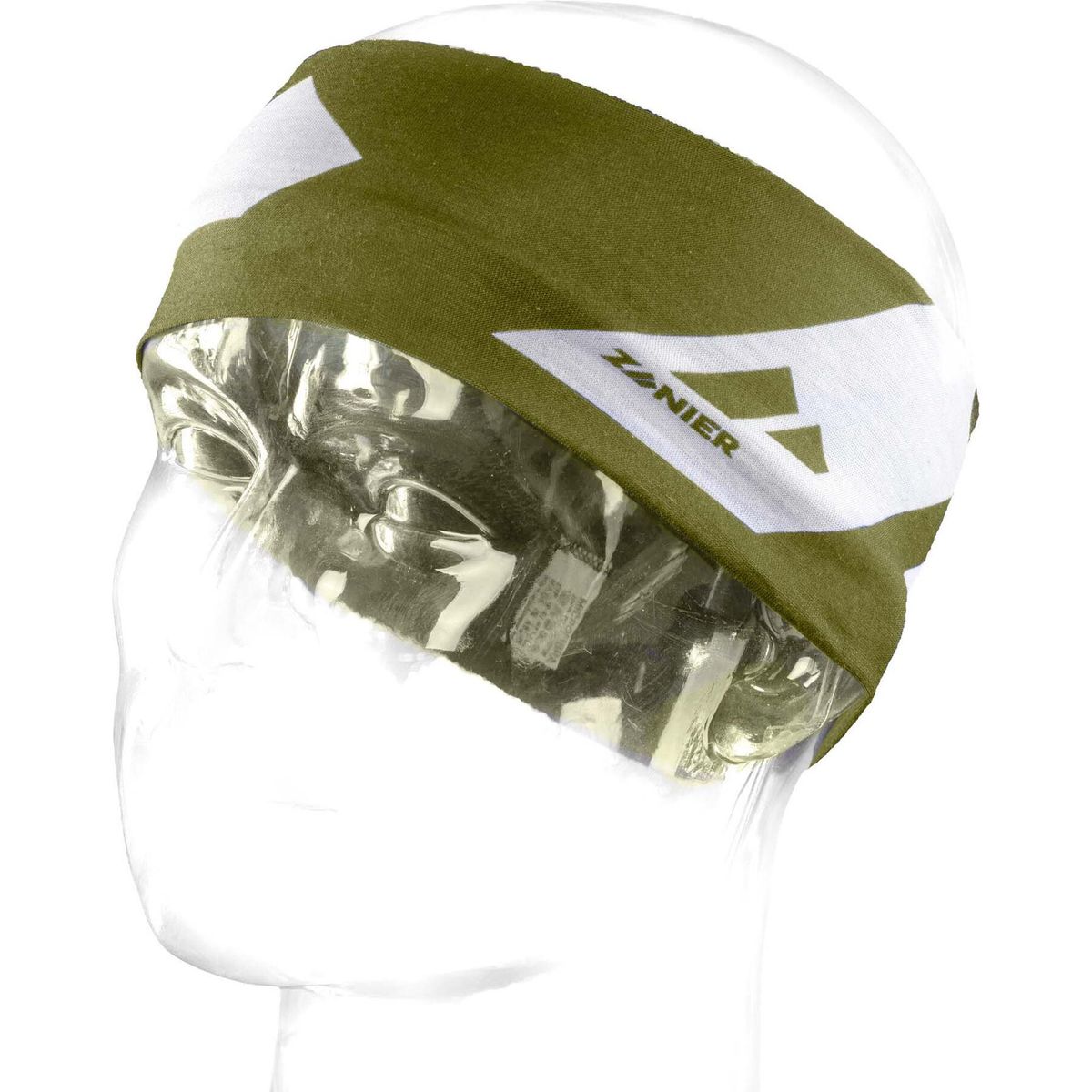 Zanier Multifunctional Headband olive - weiss (7310) O/S 55048-7310-O/S