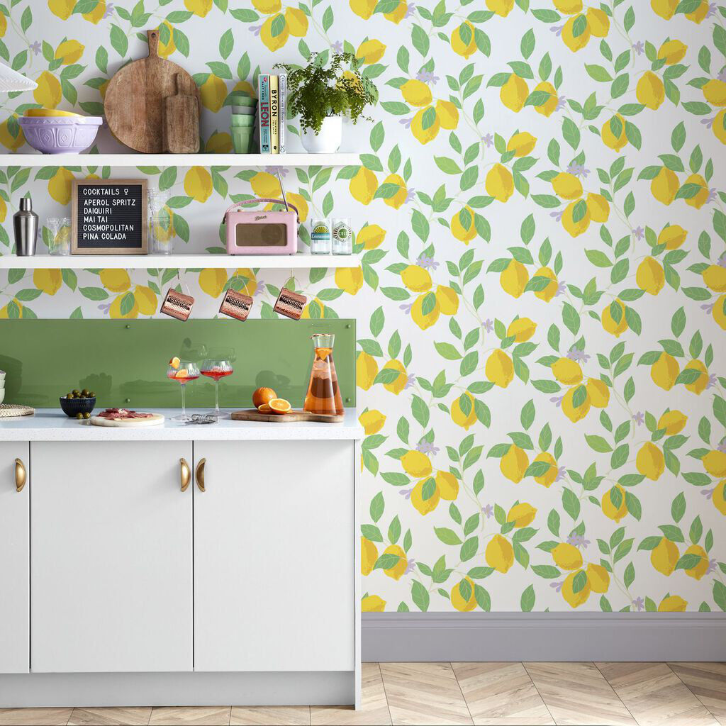 Envy Feeling Fruity Wallpaper White