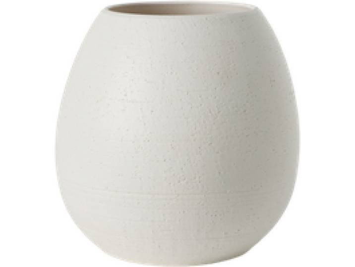 Cache pot rond en céramique 28cm MURANO blanc