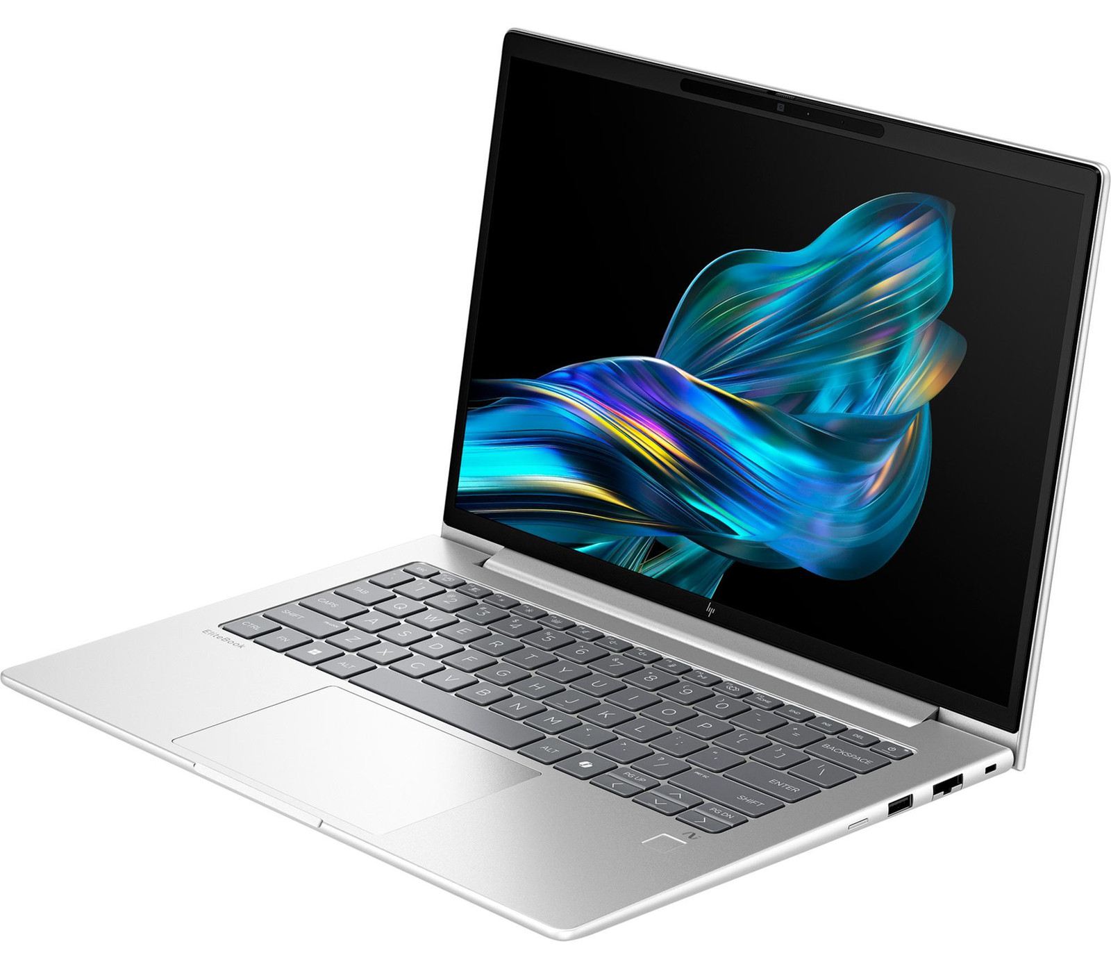HP EliteBook 6 G1q AI-laptop met Snapdragon-processor, 14 inch WUXGA scherm, 32 GB geheugen en 1 TB opslag, Windows 11 Pro