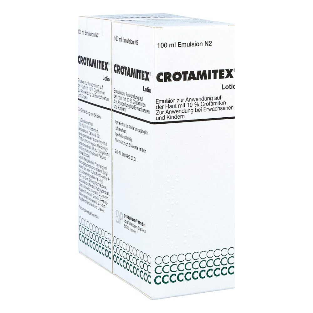 gepepharm GmbH Crotamitex Lotion zur Krätze Behandlung 04996456