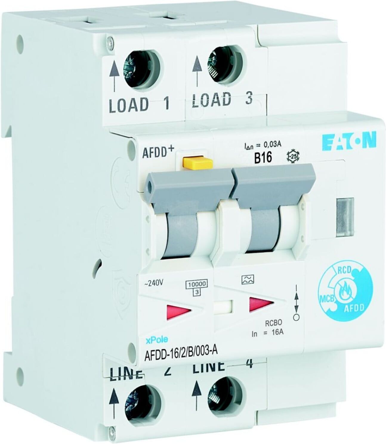 Eaton Brandschutzschalter 2polig, B16A, 30mA AFDD-16/2/B/003-A (187204)