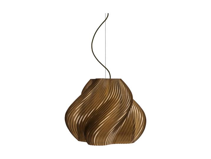 Crème Atelier Soft Serve Pendelleuchte Caramel-chrome, Mega, 60 cm
