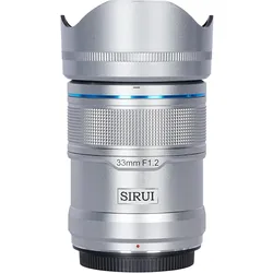 Sirui 33mm F1.2 APSC Auto-Focus Lens (X Mount, Silver) (Fujifilm X, APS-C / DX), Objektiv, Silber