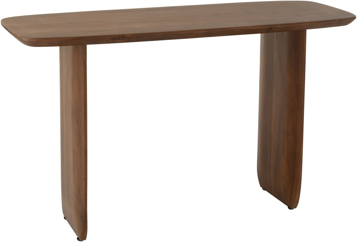 J-Line consoletafel van bruin acaciahout voor de hal