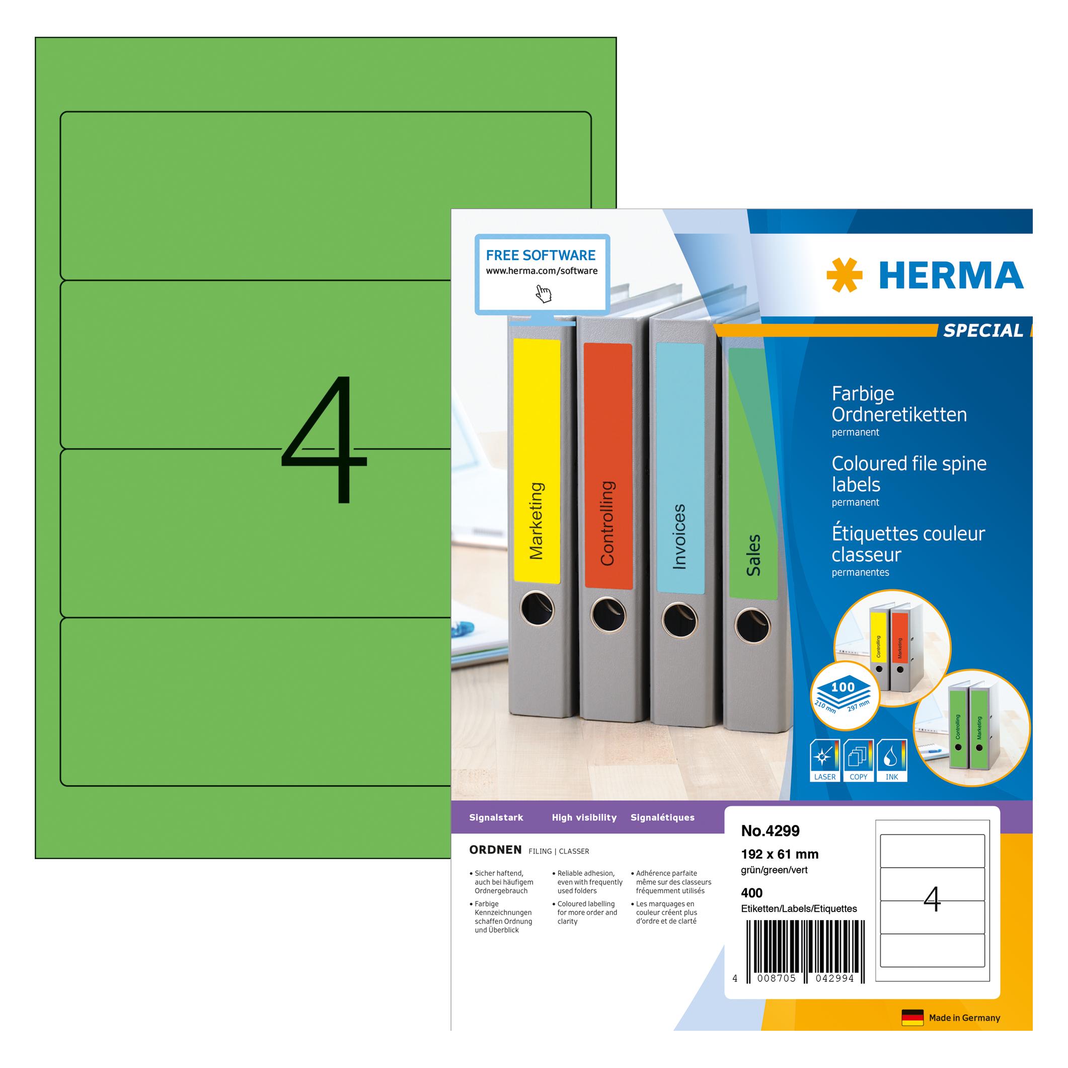 Herma Ordneretiketten A4 (4299)