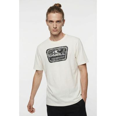 T-Shirt O'NEILL "O'NEILL GRAPHIC T-SHIRT", Herren, Gr. S (48), weiß (snow weiß 2), Obermaterial: 100% Baumwolle, Shirts T-Shirt, sportliche Passform, aus Baumwolle