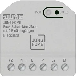 Jung JH Puck Schaltaktor 2fach BTPS2B2U