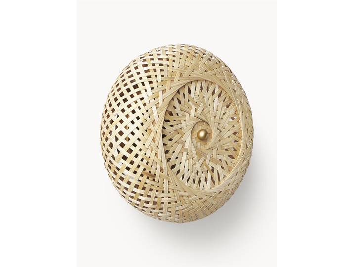 Design wandlamp Evelyn van bamboehout, naturel