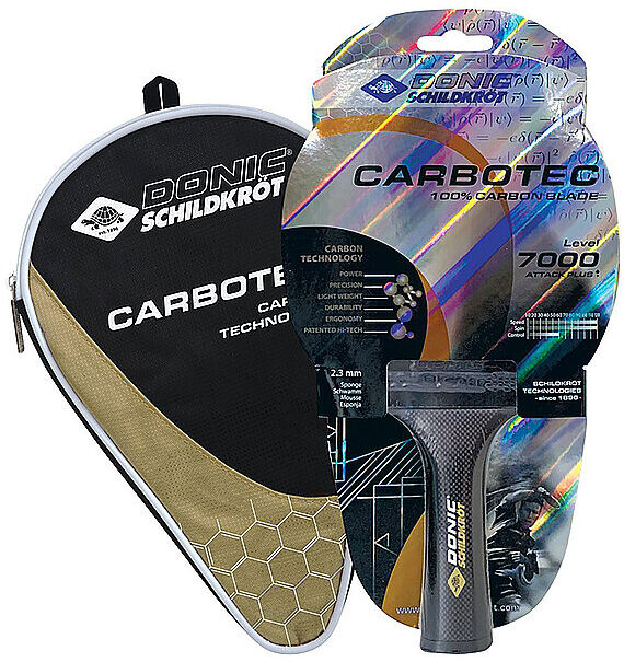 DONIC SCHILDKRÖT Tischtennisschläger CarboTec 7000 grau B