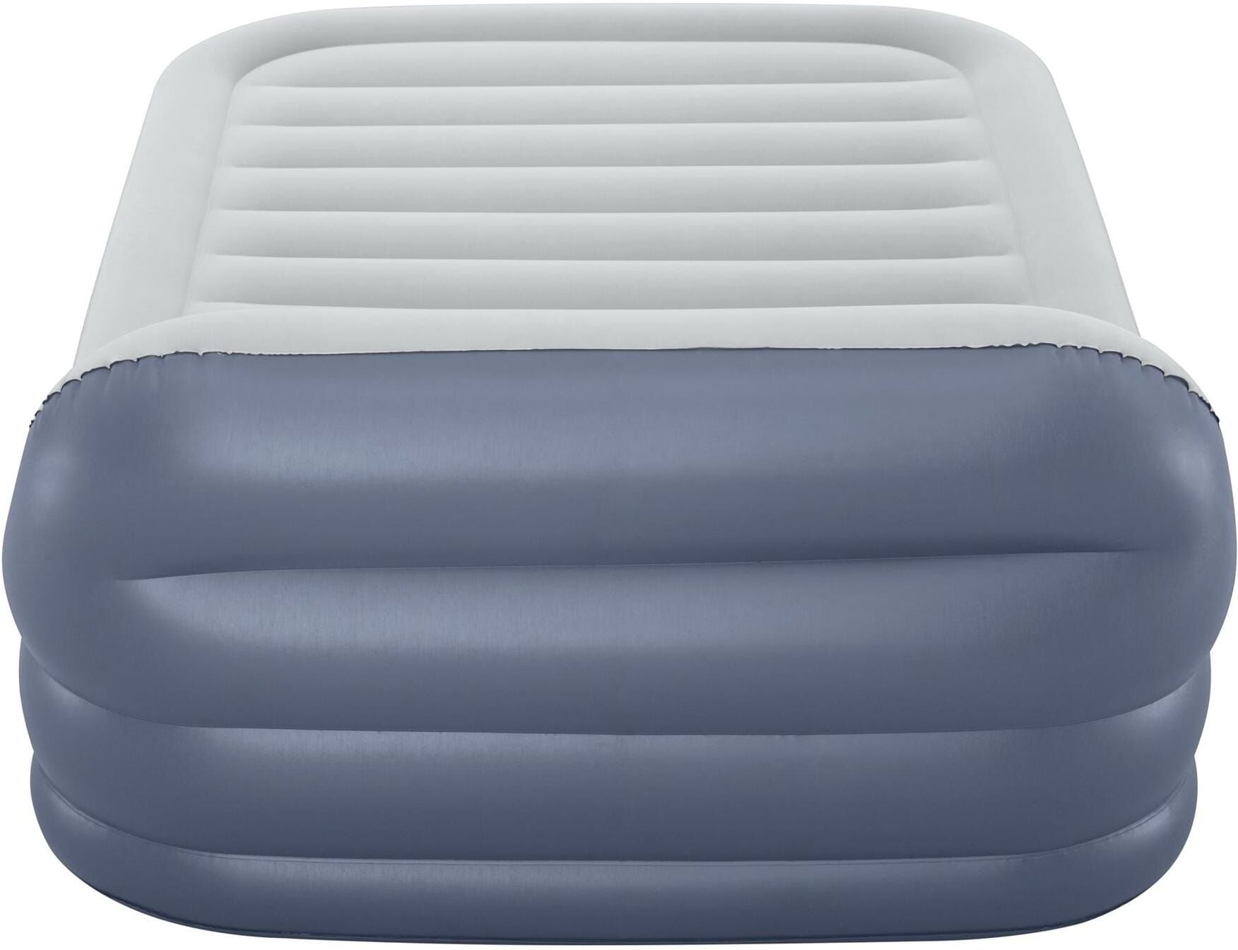 Luftbett BESTWAY "Tritech Sleekflow Headboard 226 x 152 cm", grau, L:226cm, Luftbetten, Luftbett grau B/H/L: 226cm