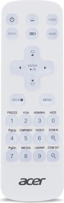 Acer JB2 Universalfernbedienung 25 Tasten für Acer Beamer MC.JQ011.005