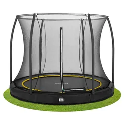 Salta Trampolin Comfort Edition Ground - 213cm - Rund Schwarz - ⌀ 213 cm / Schwarz / Rund