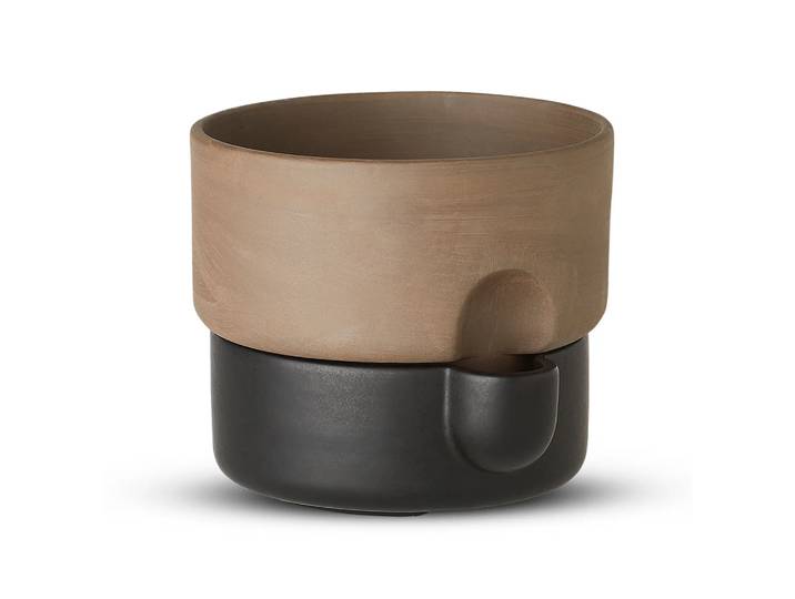 Northern Pot avec auto-arrosage Oasis moyen Ø20.5 cm Marron foncé-noir