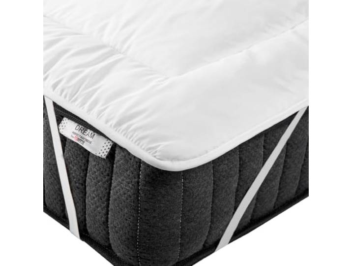 Matratzentopper Mikrofaser weich 140 x 200 cm weiß waschbar mit Befestigung Aizkorri