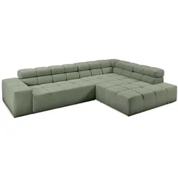 Portobello Ecksofa York Cord Oliv