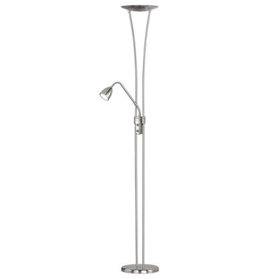 TRIO LEUCHTEN LED Deckenfluter, grau (nickelfarben), 2, H: 180cm, Leuchten, LED Deckenfluter