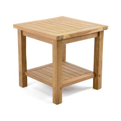 Gartentisch VCM "Beistelltisch Blumenhocker Teakholz behandelt Teak", braun, Tische, Gartentisch