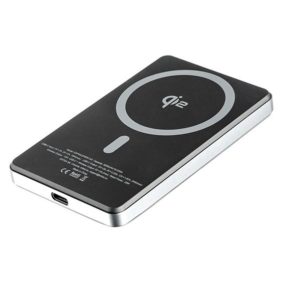 ER Case ER POWER Qi2 Dual PowerBank 5000mAh with USB-C - Space Gray (5000 mAh) (ERPWQ2PB5K-SG)