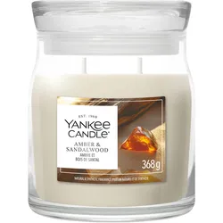 Amber & Sandalwood Signature Medium Jar 368g 2-Docht