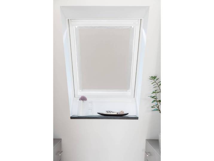 Dachfenster Sonnenschutz Thermofix 36 x 72cm Beige/Beige
