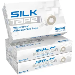 Romed Silk Rollenpflaster, wasserfest, selbstklebend 5 cm x 5 m, 6 Rollen